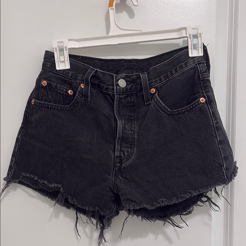Black Denim Women's Shorts